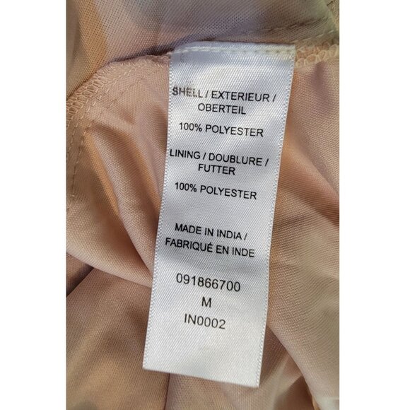 Adrianna Papell Sleeveless Beaded Formal Gown, Blush Pink, Womens Size 4 - Picture 9 of 9